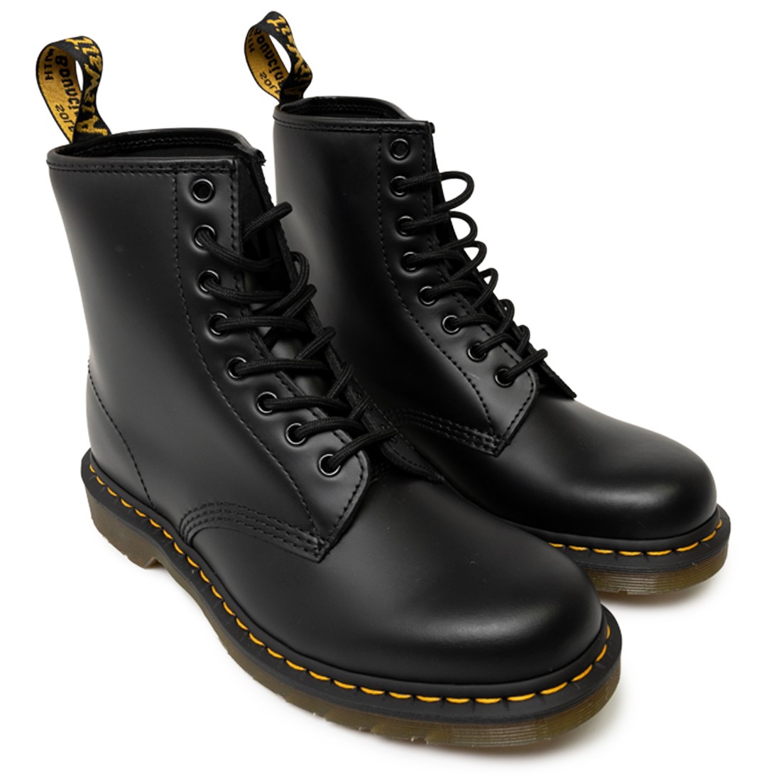 1460 Smooth Leather Lace Up Boots in Black