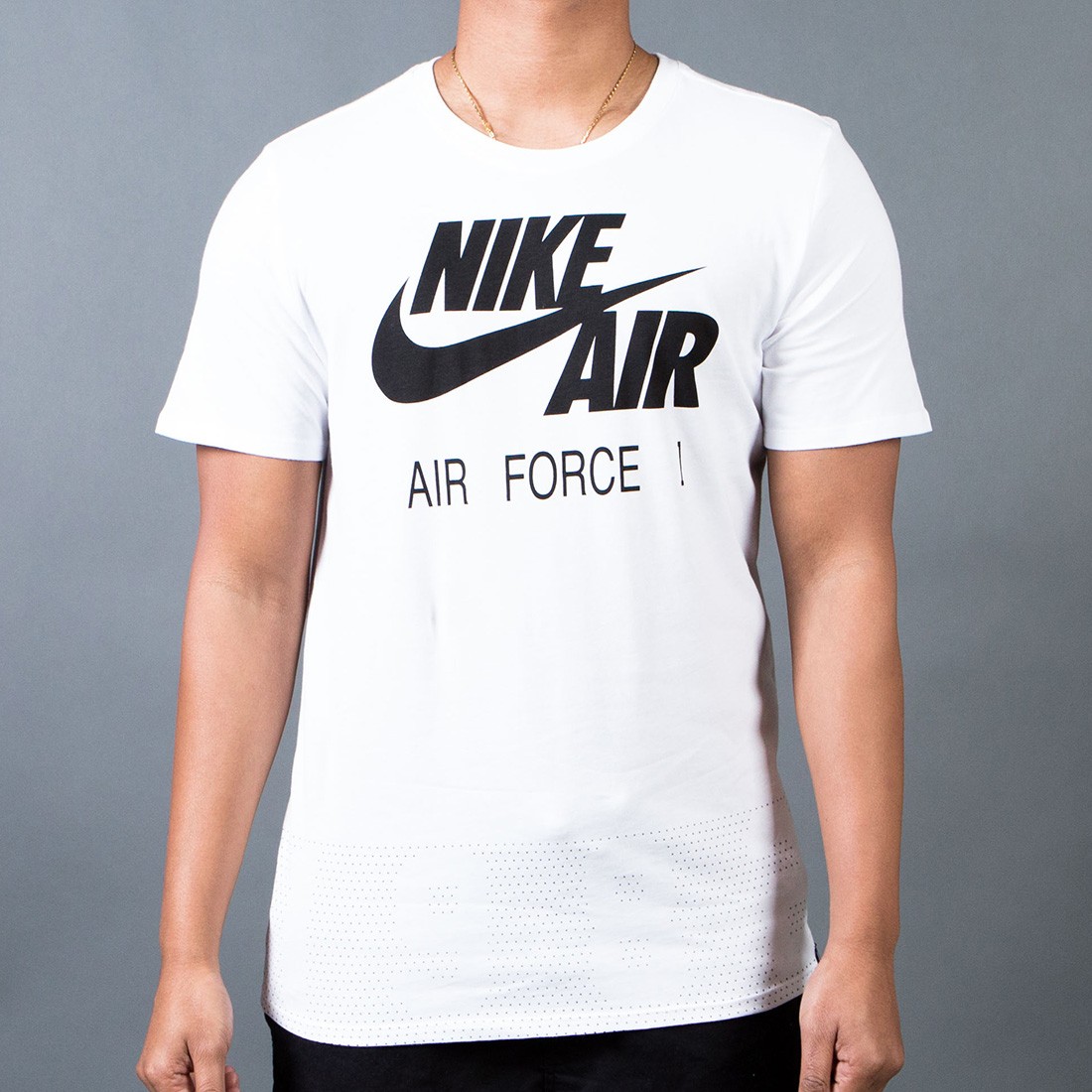 Nike Men Air Force Since 1982 Tee (white / white / black)