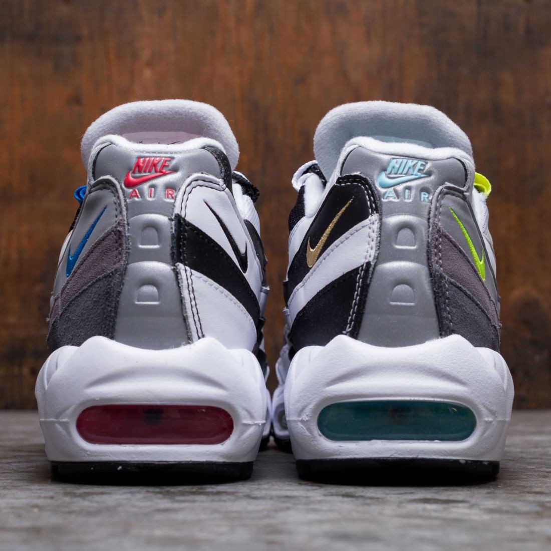 nike men air max 95 black multi color gunsmoke iron grey