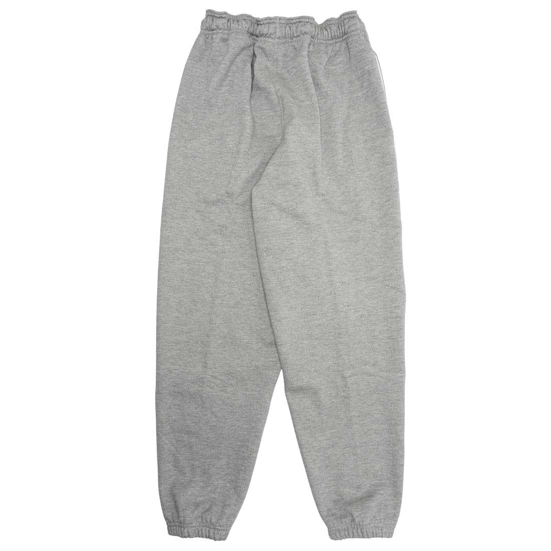 nike men made in the usa fleece pants dk grey heather white