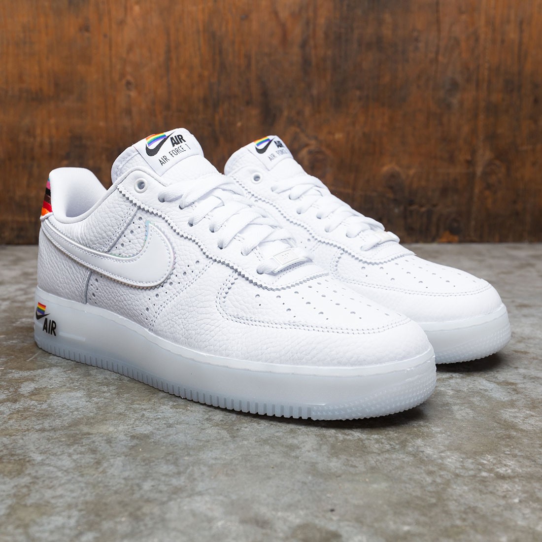 nike men air force 1 betrue white white multi color