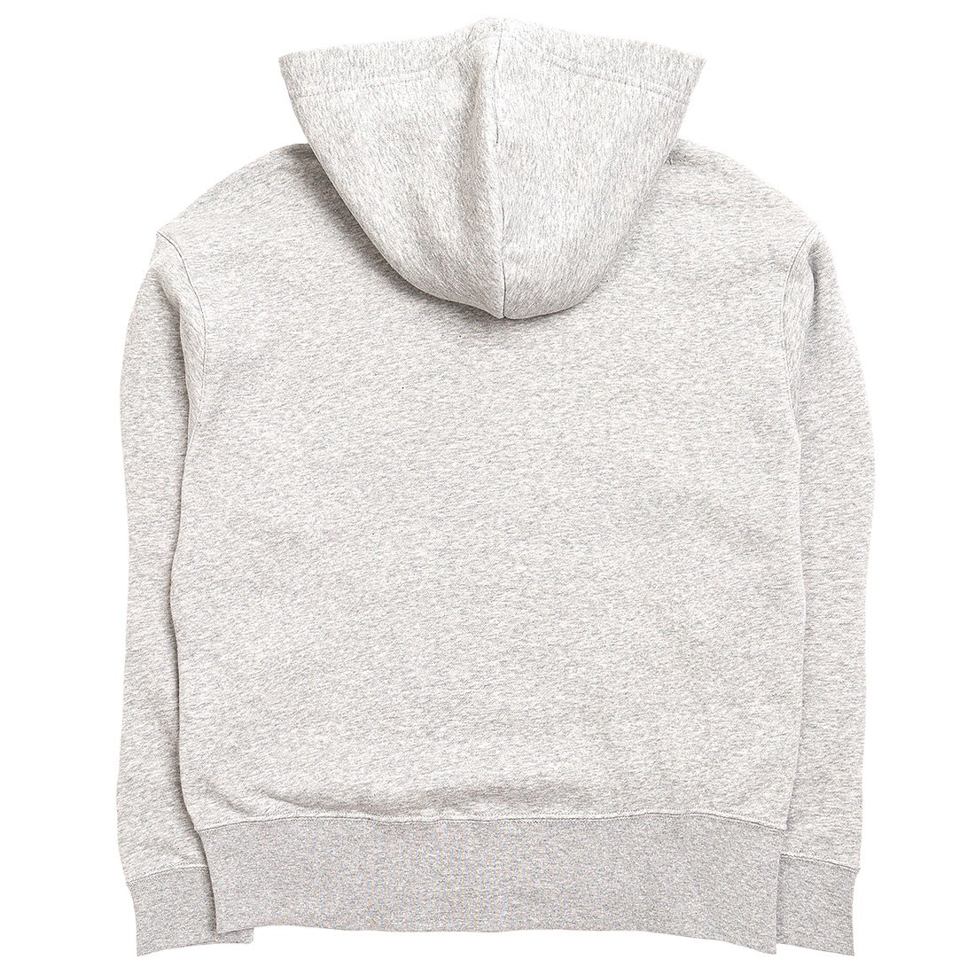 nike women sportswear fleece hoody dk grey heather white