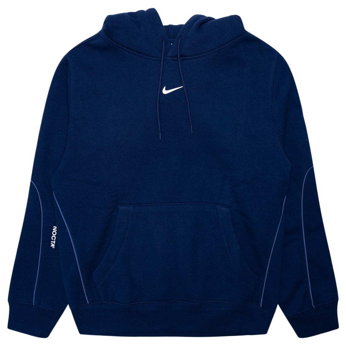 nike men nocta fleece hoody blue void white