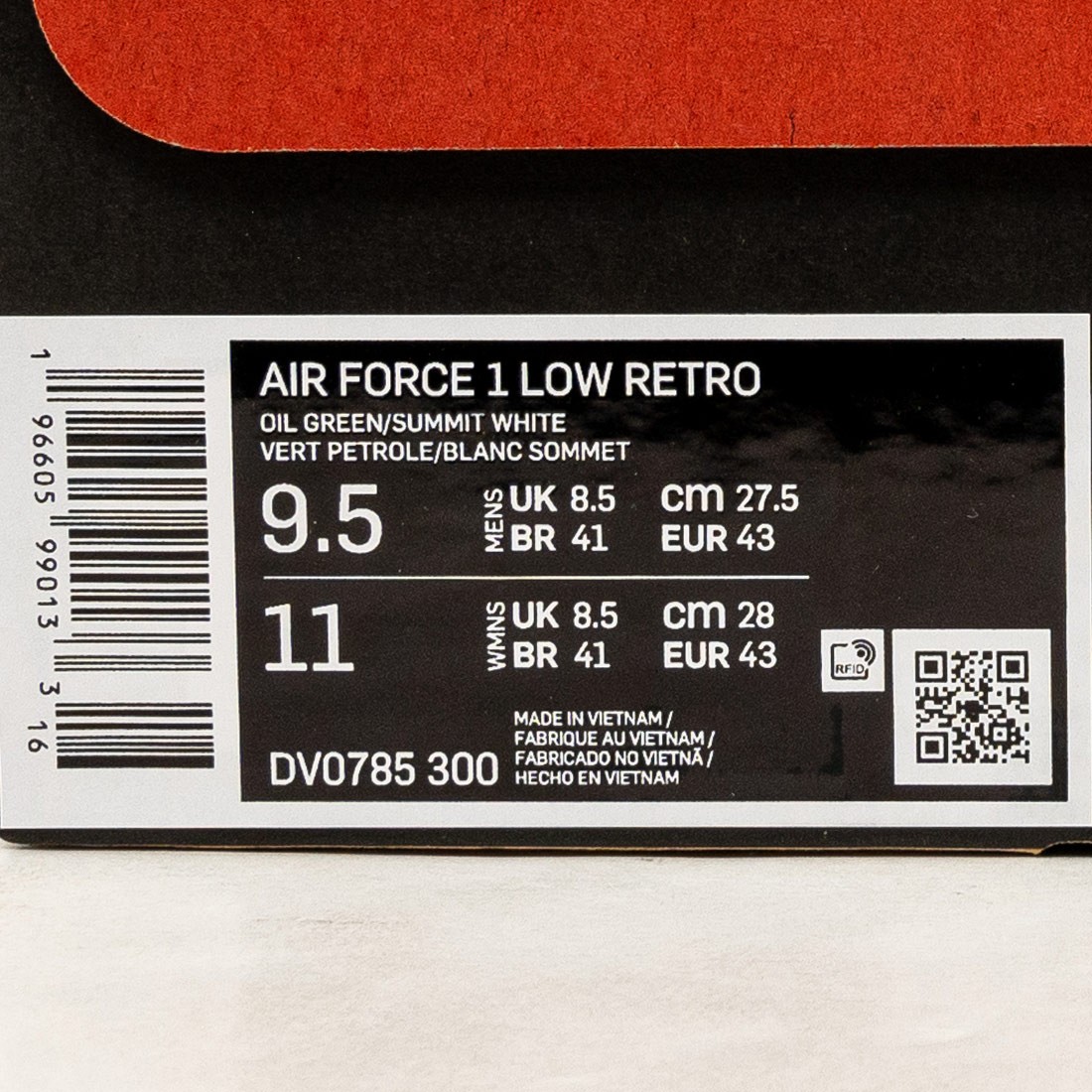 Nike Air Force 1 Low Retro (Oil Green/Summit White) 4