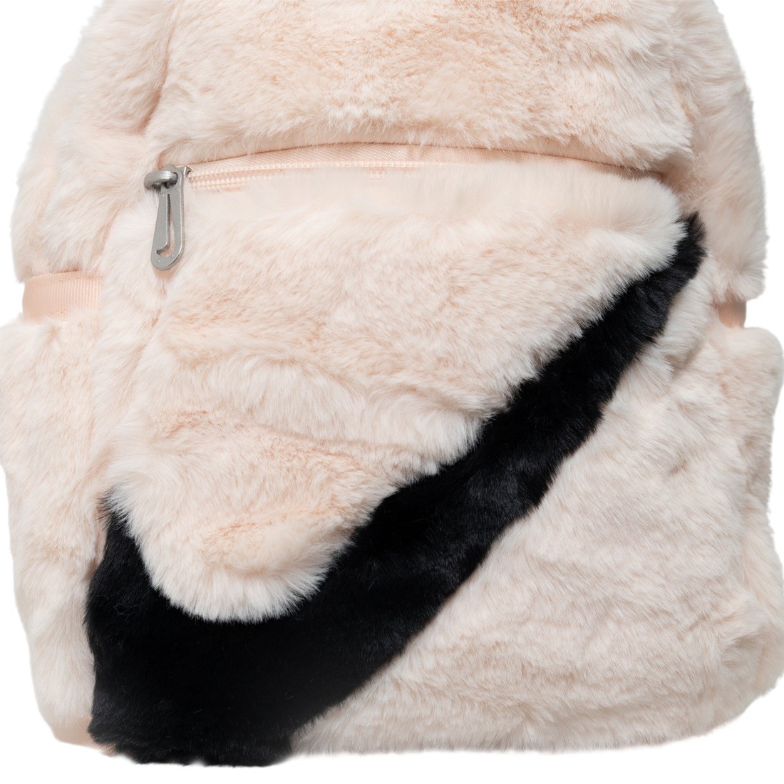 nike women sportswear futura 365 faux fur mini backpack 6l guava ice guava ice black