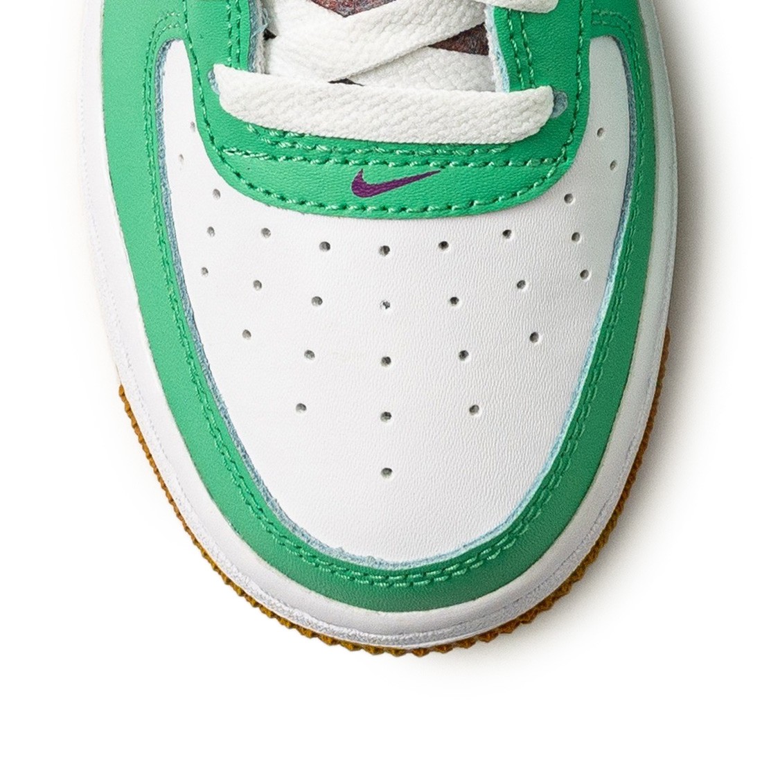 Nike Air Force 1 LV8 White/Green Abyss/Spring Green Toddler Boys' Shoes, Size: 4