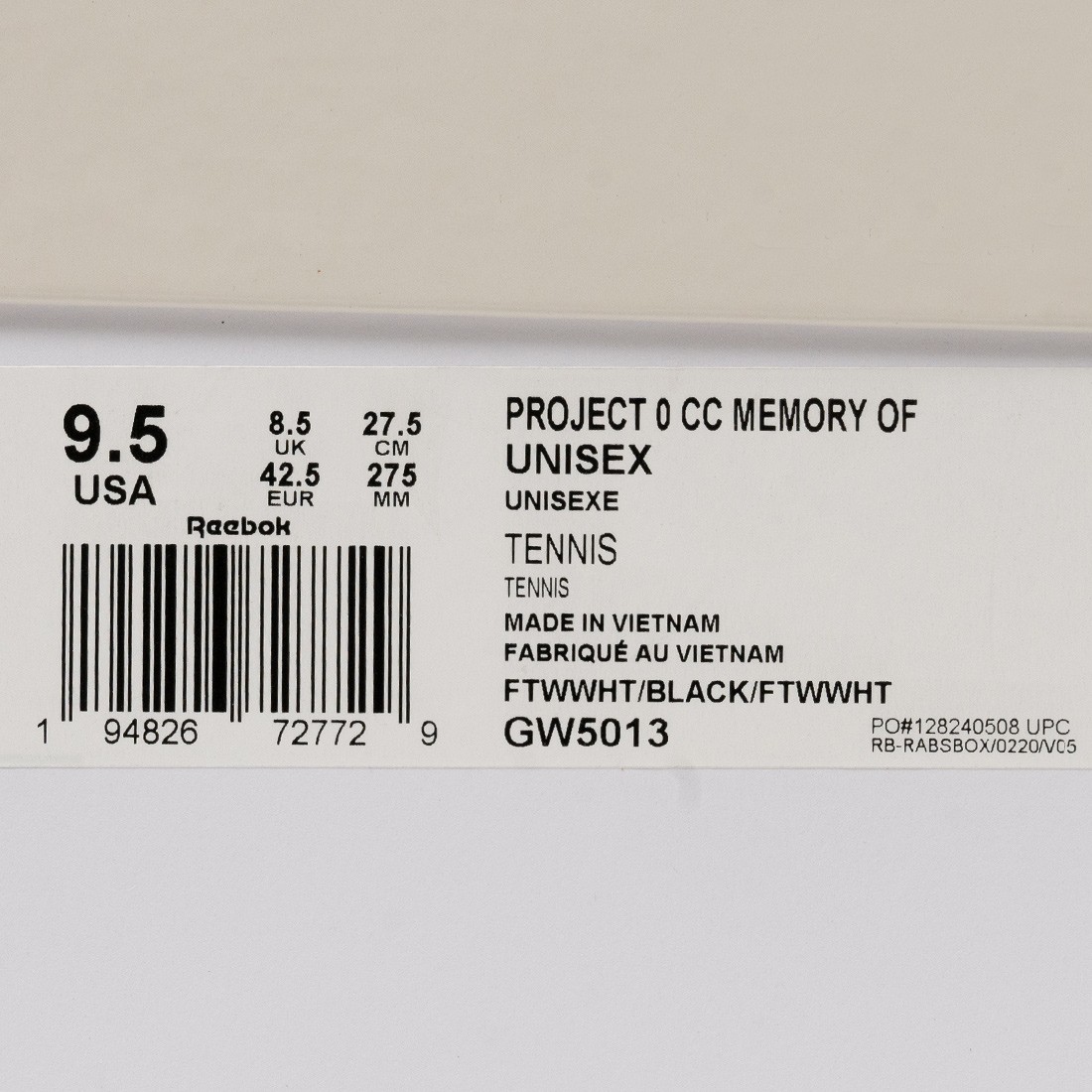 Reebok shoes qr code scanner example hot sale