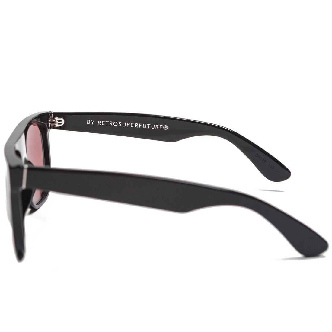 Super Sunglasses Flat Top Sunglasses black bordeaux