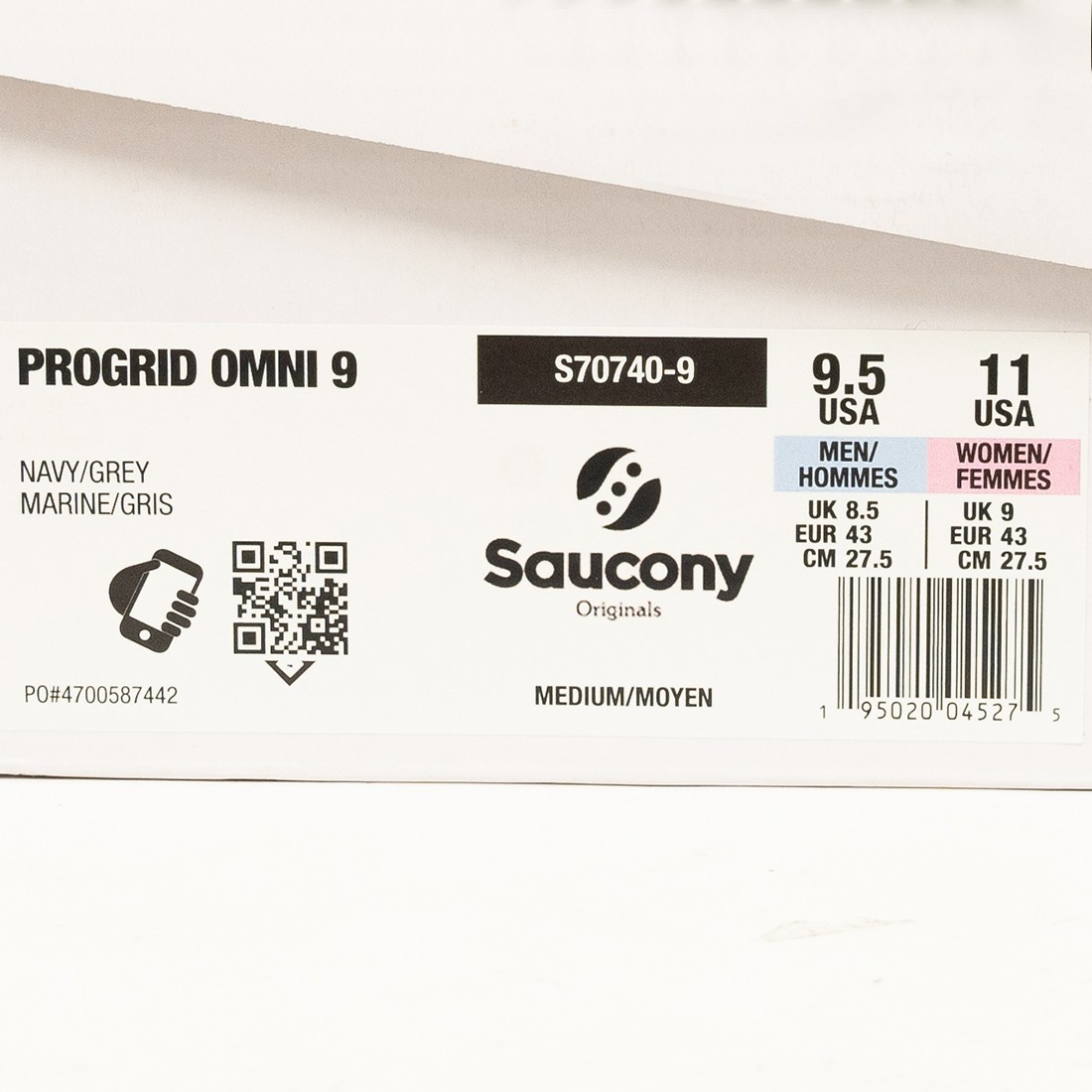 Saucony ProGrid Omni 9 Navy Grey