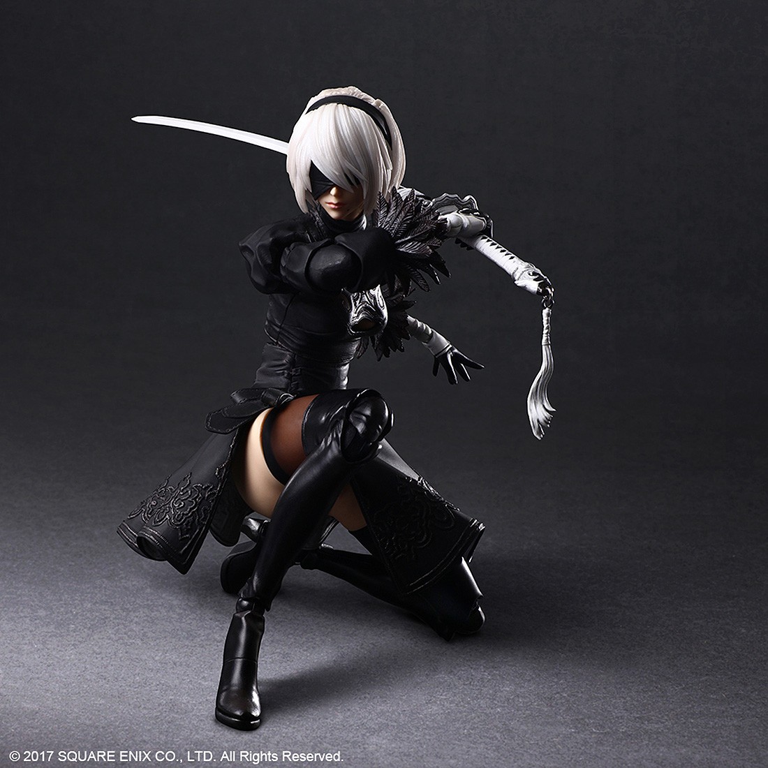 Square Enix Nier Automata Play Arts Kai 2b Yorha No 2 Type B Deluxe Ver Figure Black 7323