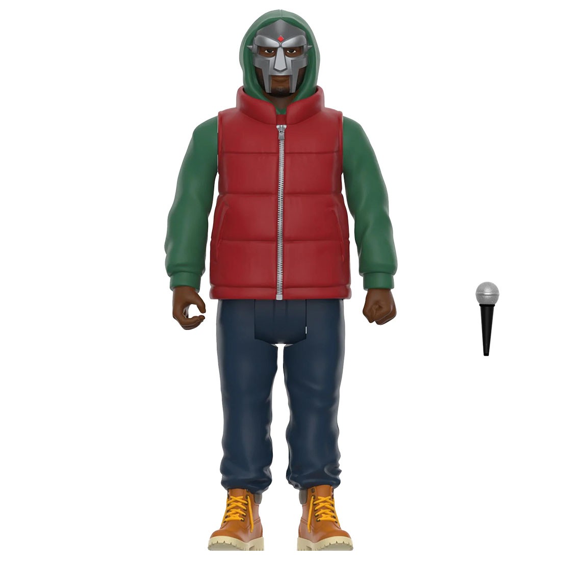 Super 7 Mf Doom Wave 2 ReAction Figure - Mf Doom Mm Food red green