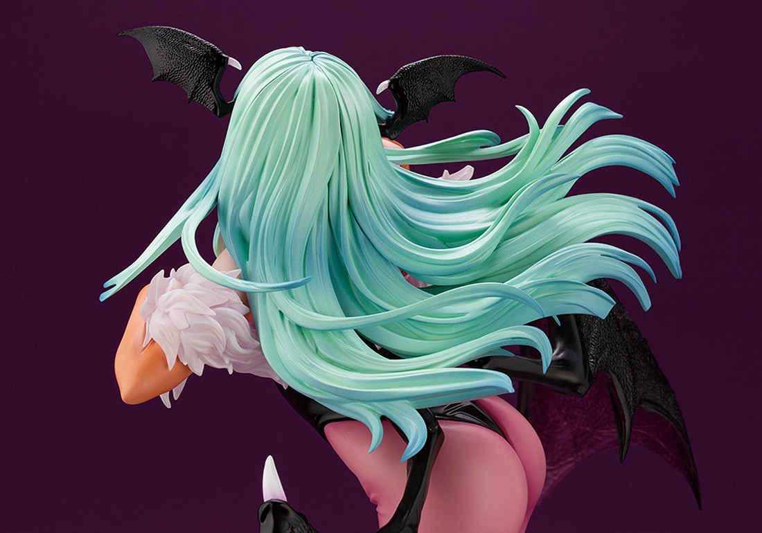 Kotobukiya Vampire Darkstalkers Morrigan Bishoujo Statue Teal 3207