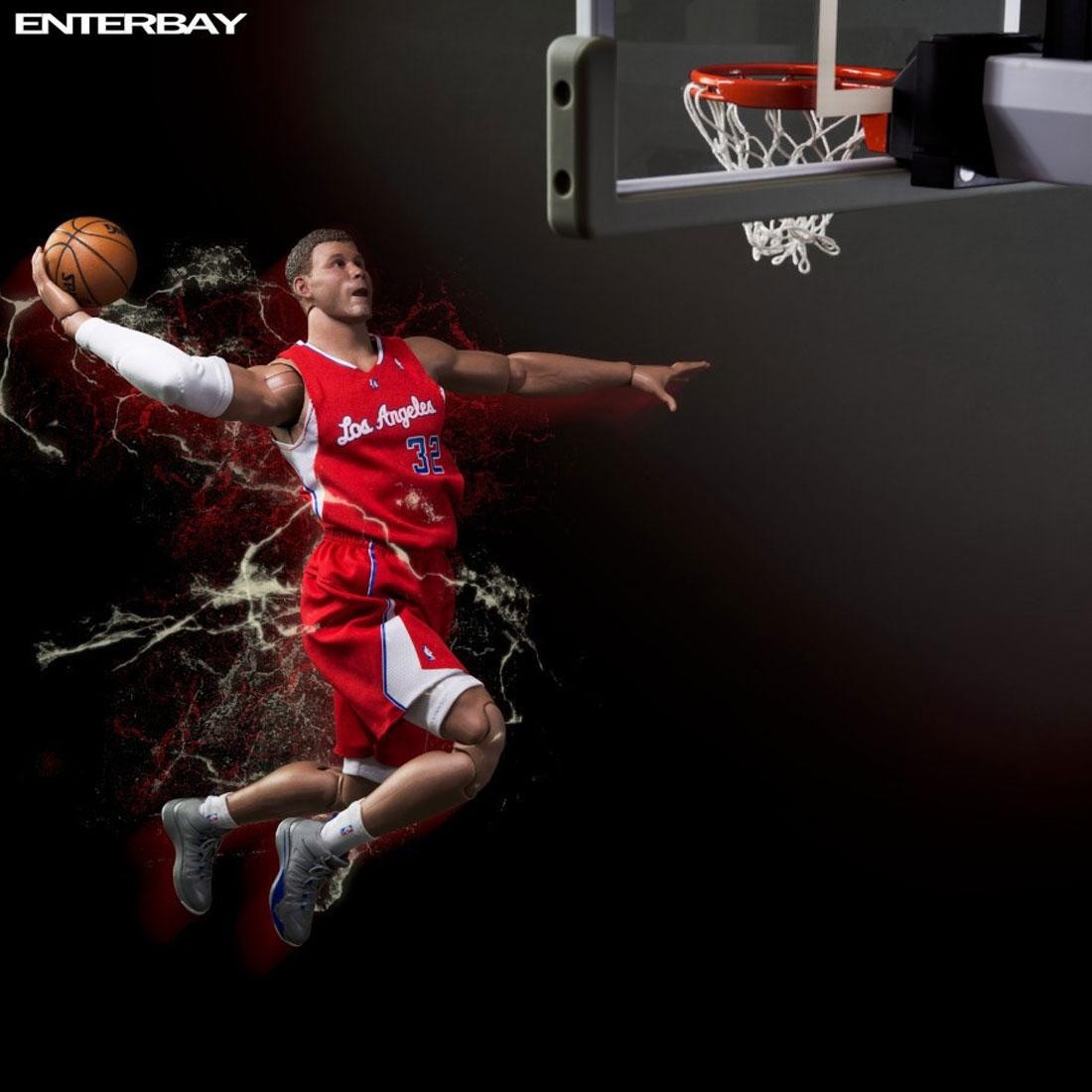 NBA x Enterbay Blake Griffin 1/6 Scale 12 Inch Figure red white