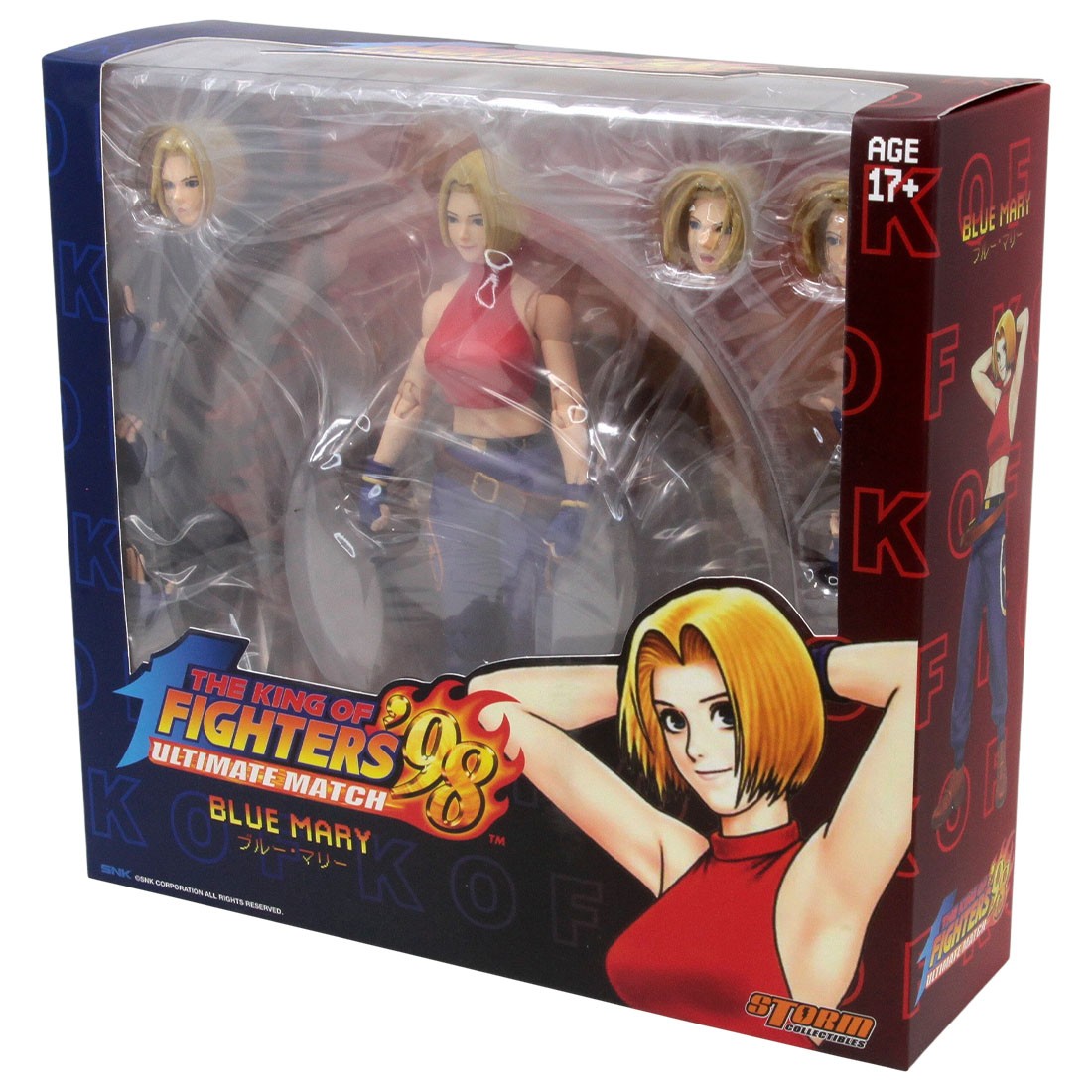 Storm Collectibles King Of Fighters 98 Blue Mary 1/12 Action Figure red