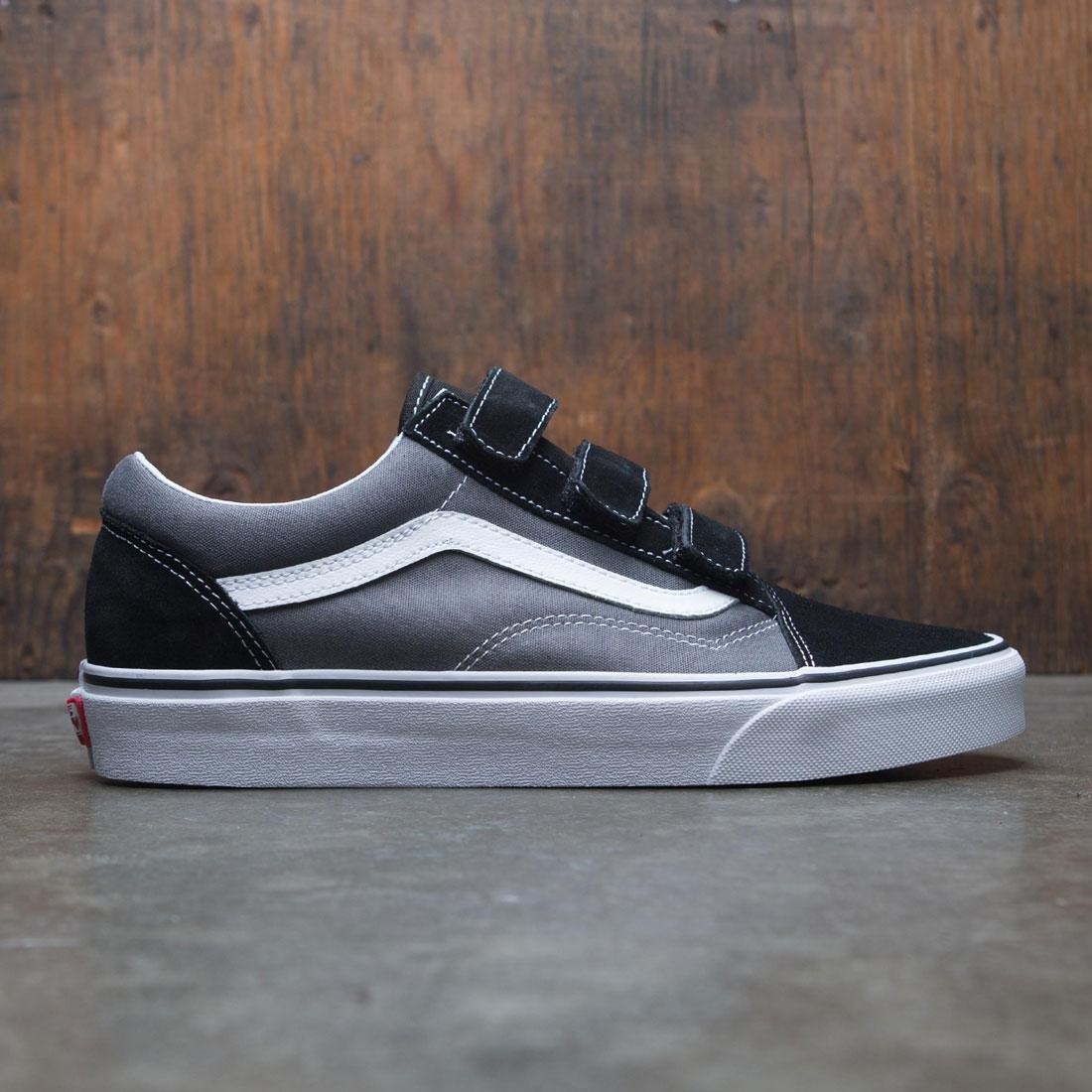 Vans black cheap grey