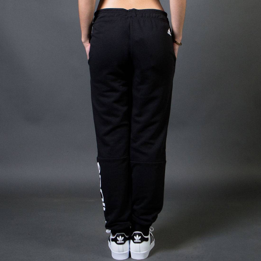 Adidas Women Essentials Linear Pants black white