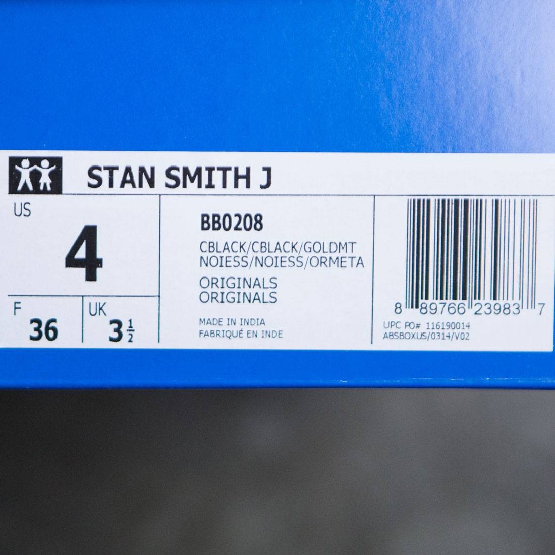 Adidas Stan Smith Bonega Core Black / Gold Metallic - GY9345