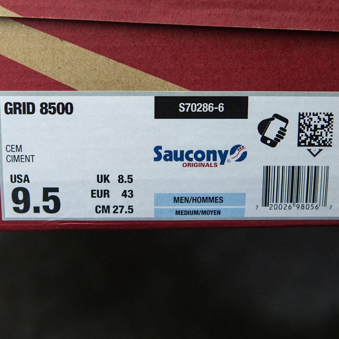 Saucony grid 8500 homme beige 2025