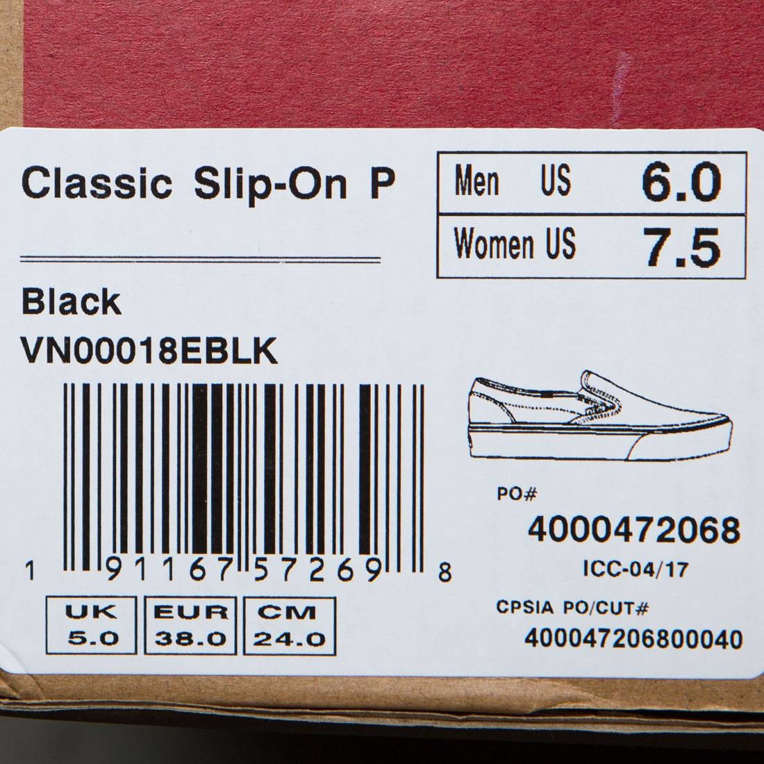 Vans Women's Sneakers - Black - US 7.5
