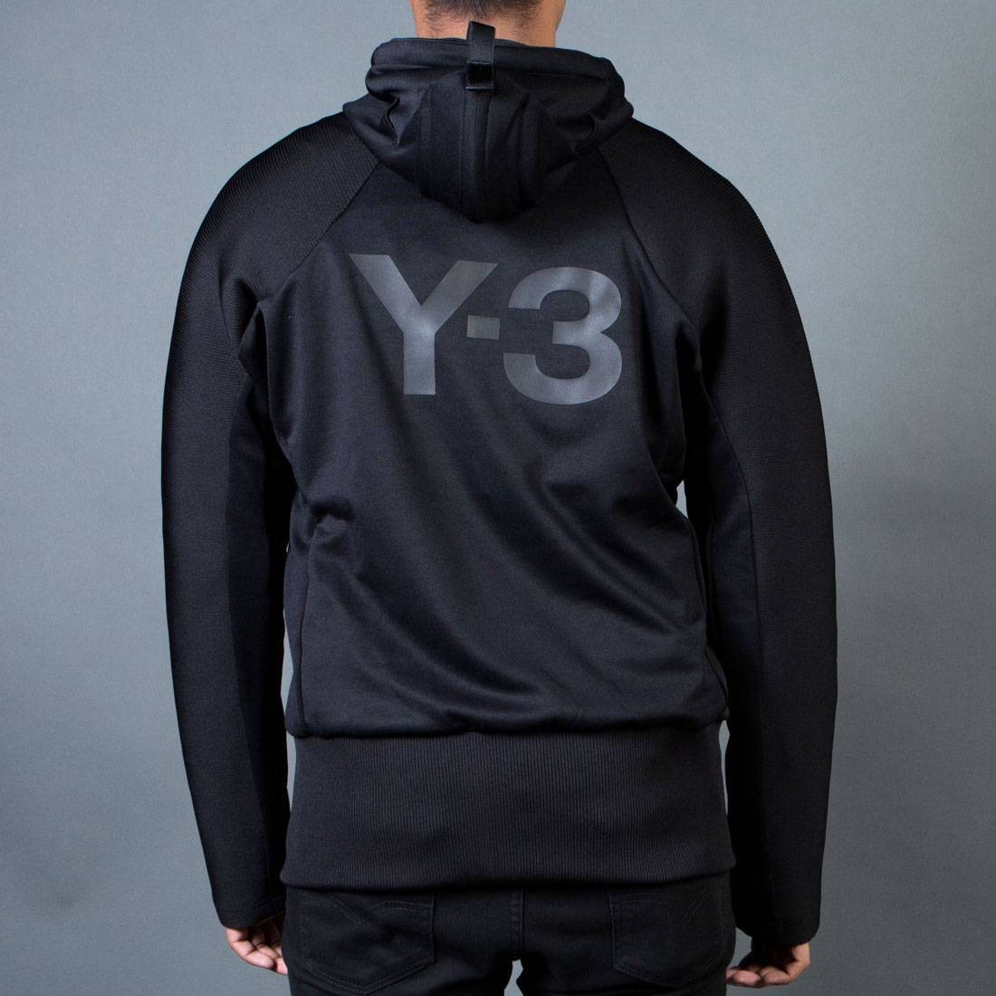Adidas Y-3 Men Core Track Zip Hoodie black