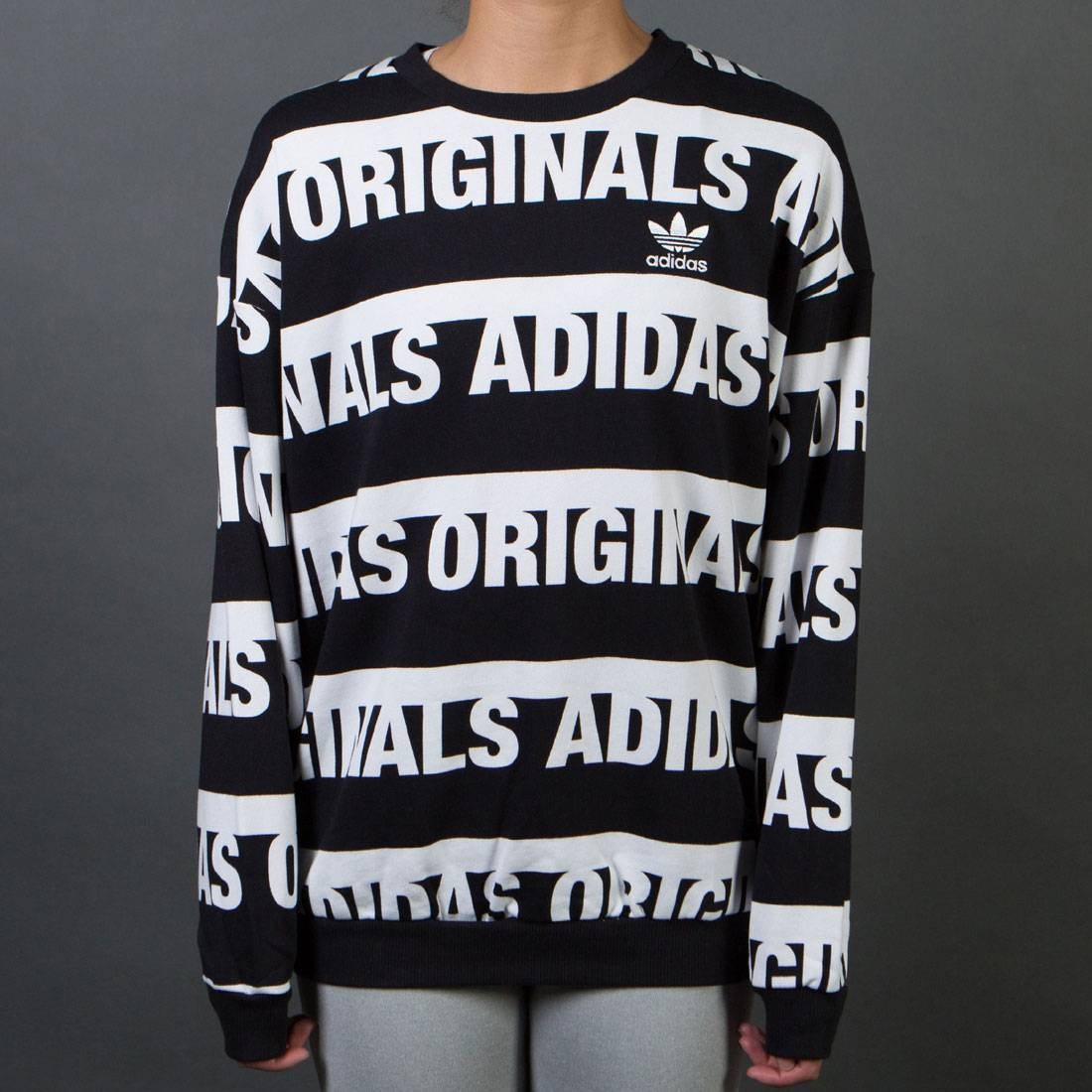 Adidas bellista best sale trefoil lace sweatshirt