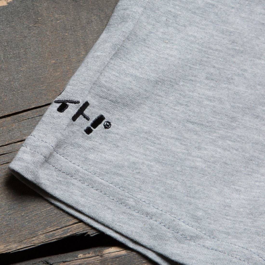 BAIT Men Script Logo Baseball Jersey Shirt gray