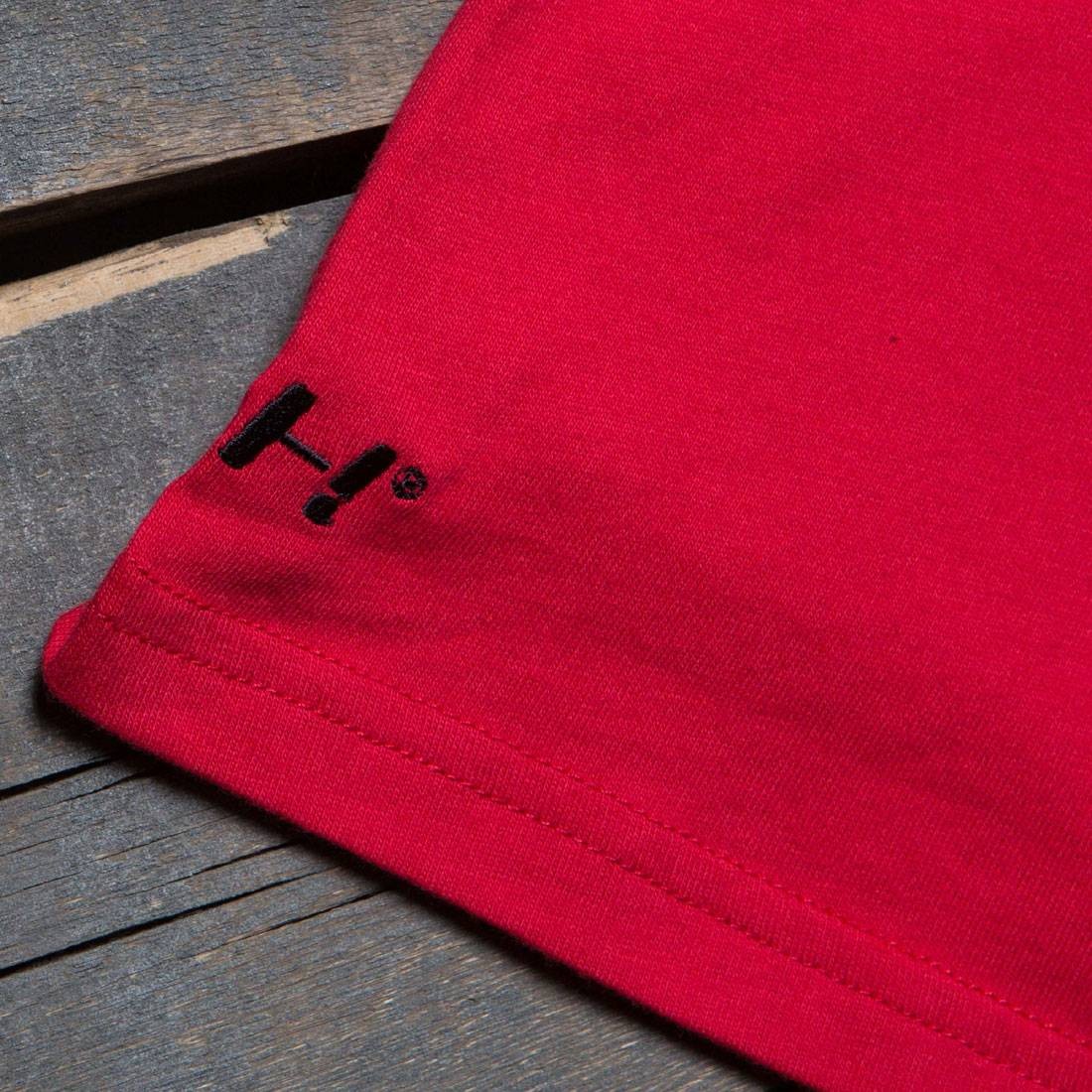 BAIT Men Script Logo Baseball Jersey Shirt red