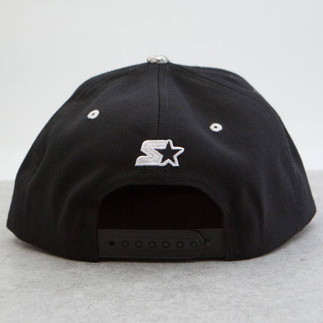 BAIT Snake Logo Starter Snapback Cap (black / white)