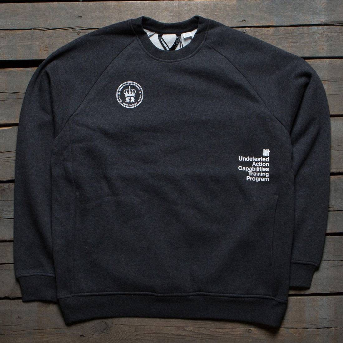 Undefeated x SYR Men SYR LS Technical Crew Sweater black heather