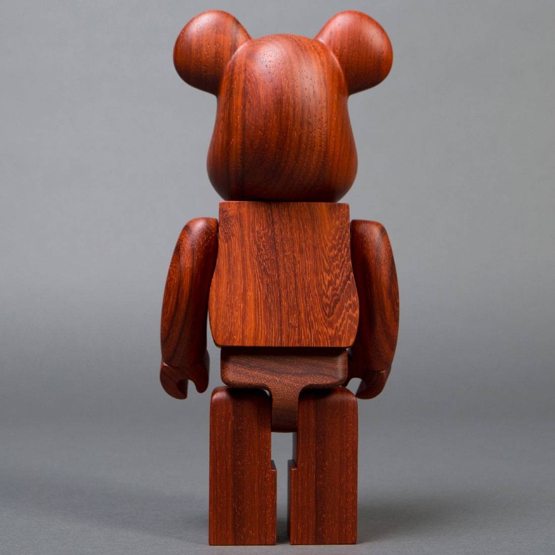 Medicom x Karimoku Padauk 400% Wooden Bearbrick Figure (brown)