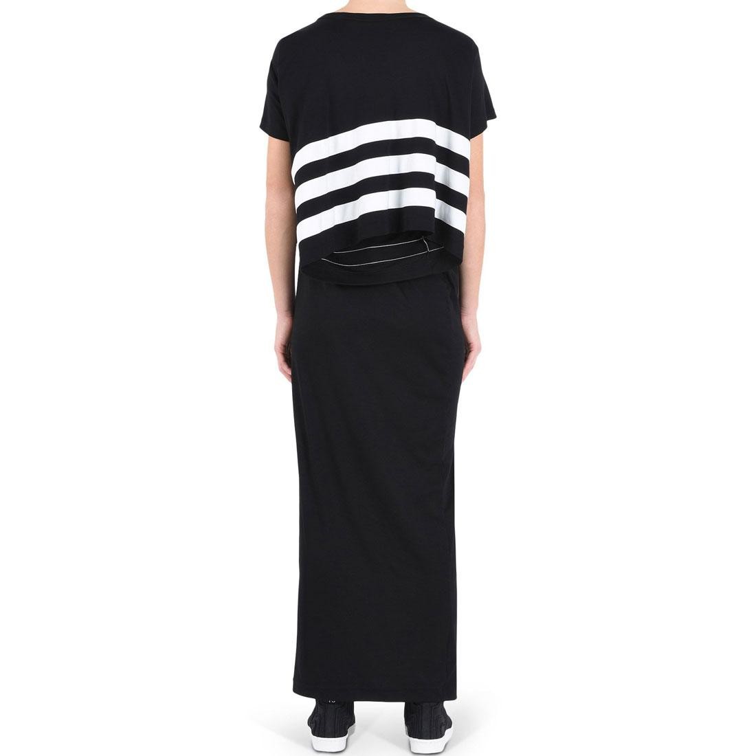 Landsdækkende Wrap Citron Adidas Y-3 Women Stripe Dress Int black white
