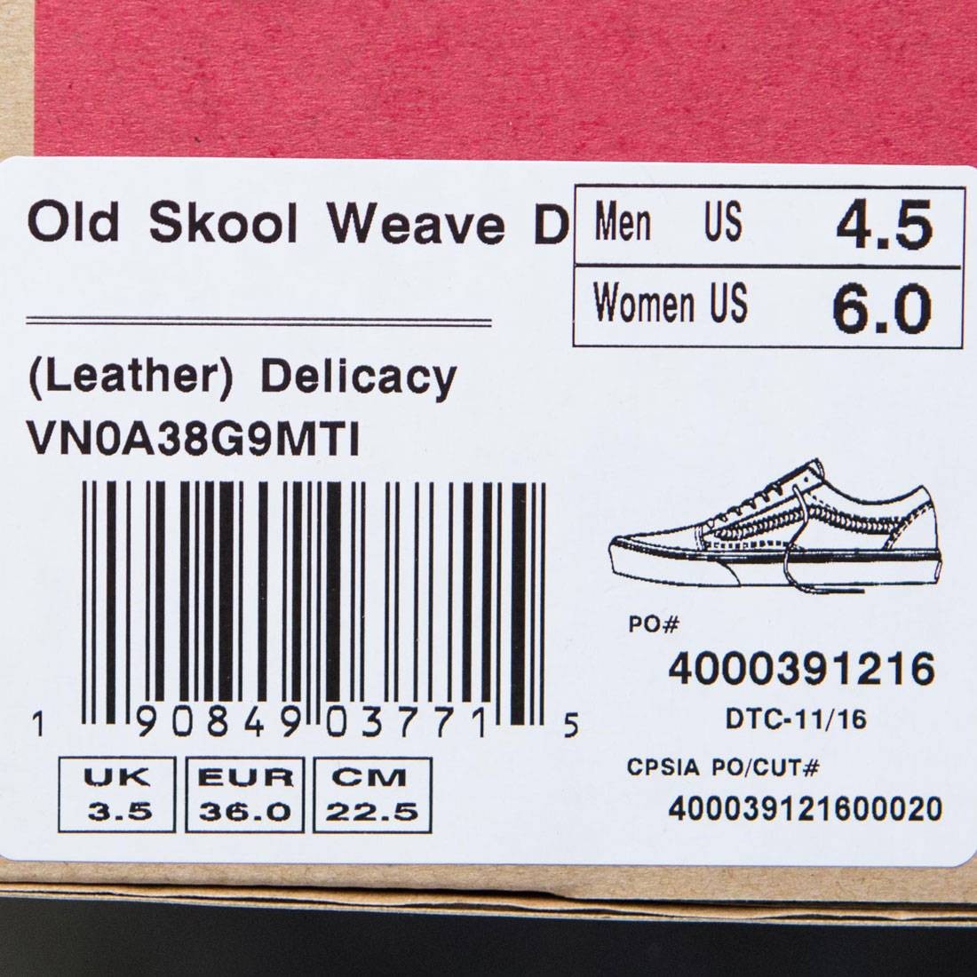 Vans Women Old Skool Weave DX - Leather delicacy