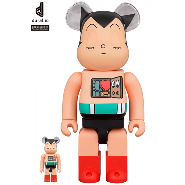 medicom astro boy sleeping ver. 100% 400% bearbrick figure tan
