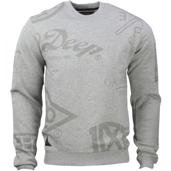 10 Deep Full Clip Crewneck gray heather gray