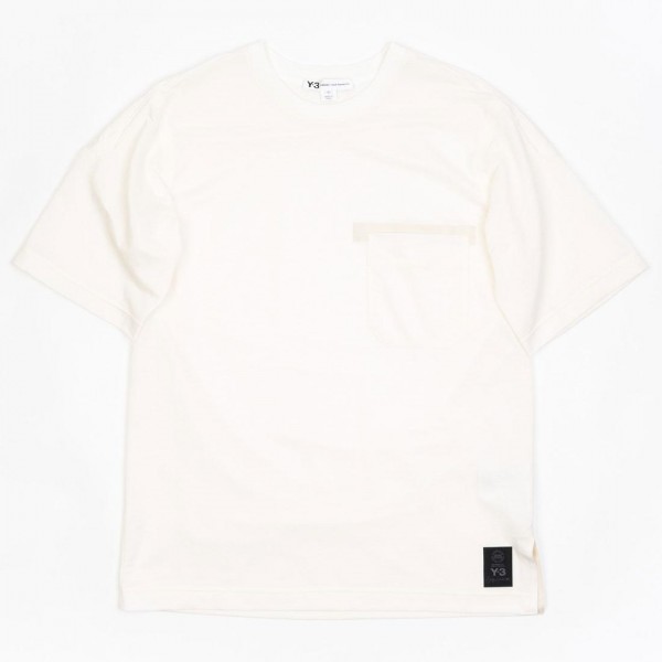 Adidas Y-3 Men Raw Short Sleeve Tee undyed