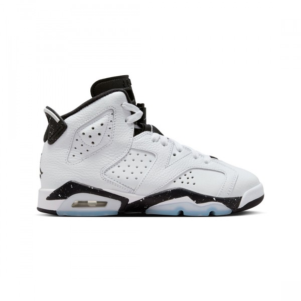jordan big kids air jordan 6 retro white black