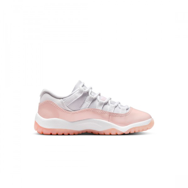 jordan little kids jordan 11 retro low white legend pink
