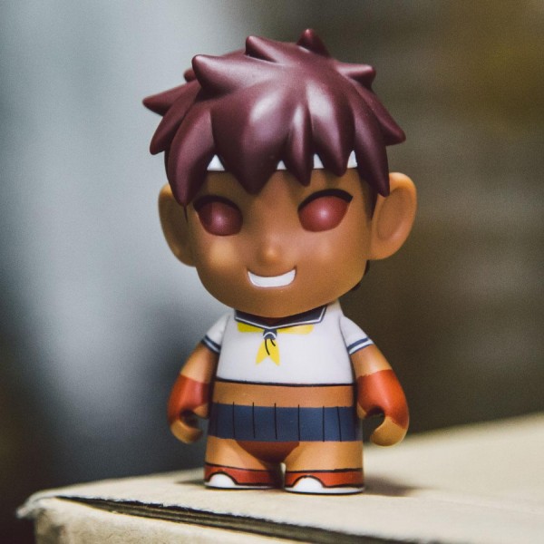 BAIT Exclusive Kidrobot Street Fighter Dark Sakura 3 Inch Figure