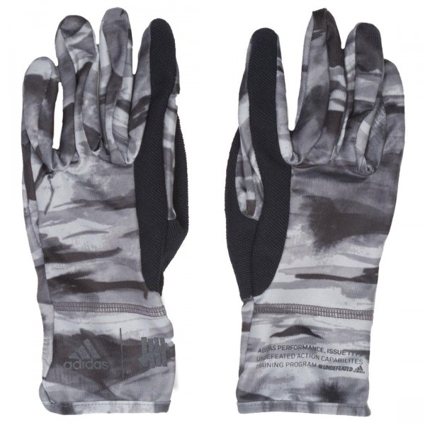 Adidas x Undefeated Running Gloves black reflective utility black shift gray