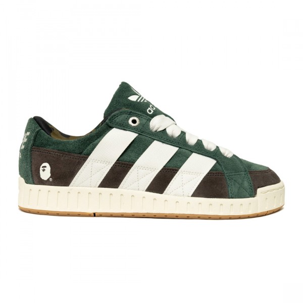 人気 ☆ADIDAS X BAPE☆ LAWSUIT SHADOW GREEN CLOUD WHITE Adidas Men's x BAPE Lawsuit Sneakers in Shadow Green
