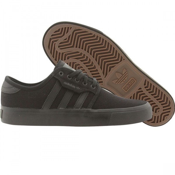 Adidas Seeley J Boys Skate Shoe Black Black