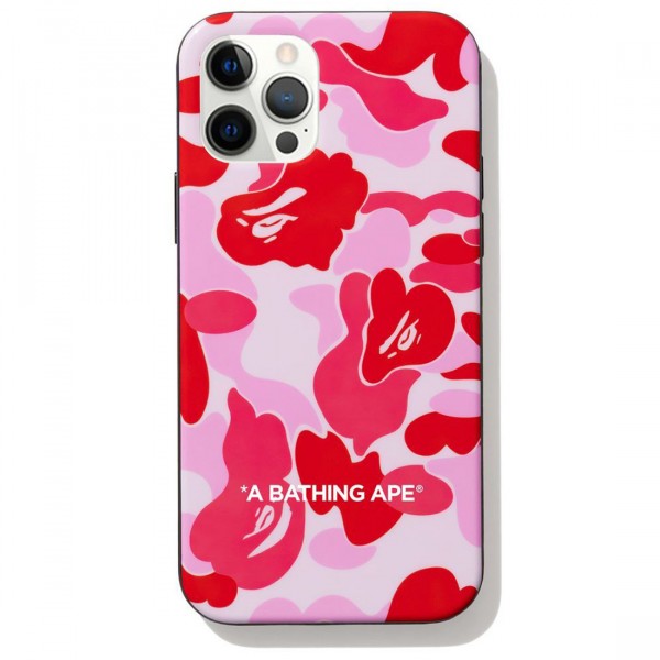 大割引 ABC Ape Bathing A Camo pink Case Pro 12 12 iPhone iPhoneアクセサリー