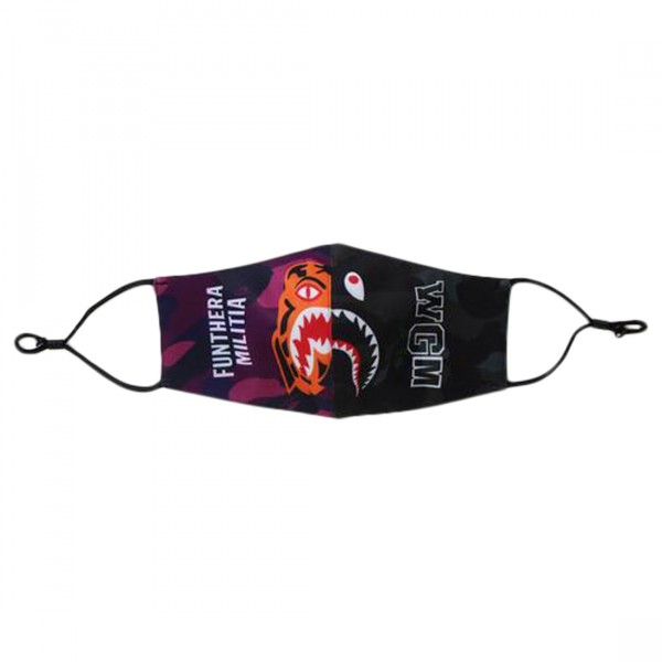 A Bathing Ape Space Camo Shark Mask black