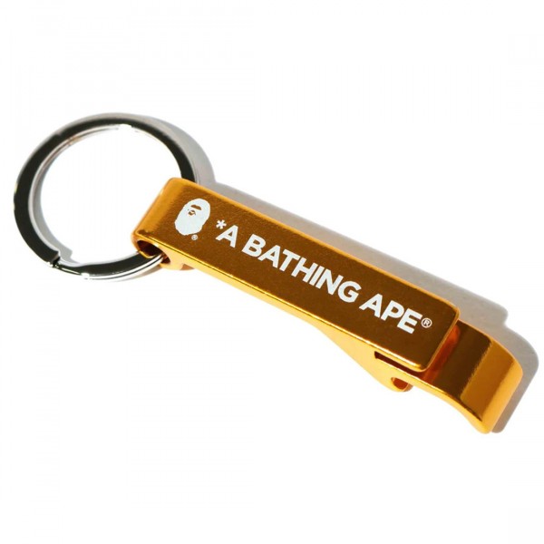 A Bathing Ape Bape Bottle Opener Keychain orange