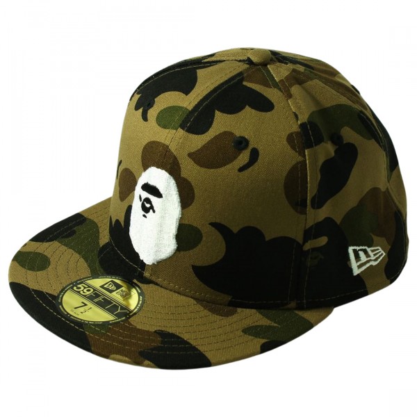 A Bathing Ape Men's x New Era 1st Camp 9Fifty Cap Green