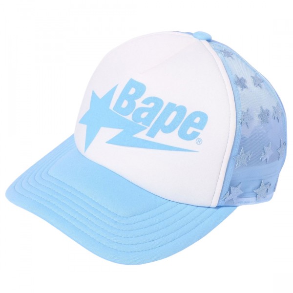 A Bathing Ape Bape Sta Mesh Cap blue sax