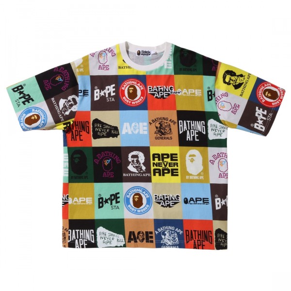 半額以下で買えるクーポン特集 Men Ape Bathing A Bape multi Tee Fit Relaxed Logo Classic トップス