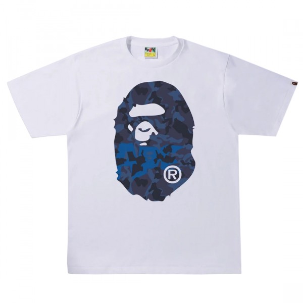 【A BATHING APE】MAP CAMO APE HEAD SHARK TEE /Tシャツ BAPE Map Camo Ape Head Shark Tee Black/Red Men's - SS25 - US