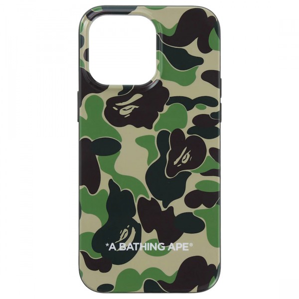 A Bathing Ape ABC Camo iPhone 14 Pro Max Case green