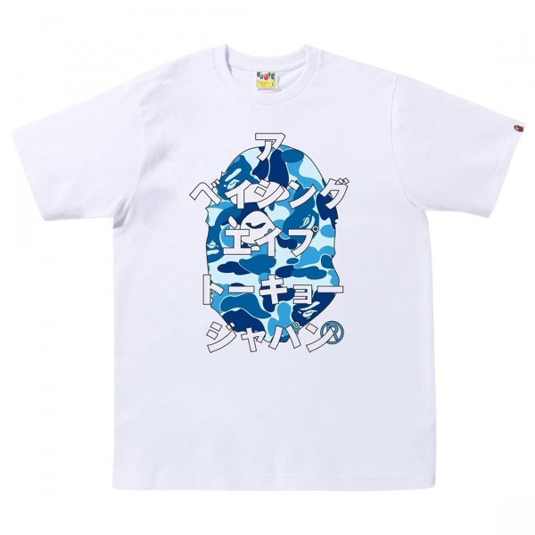 【A BATHING APE】2色展開 ABC CAMO JPN KATAKANA TEE UNISEX ABC CAMO JPN KATAKANA TEE | bape.com